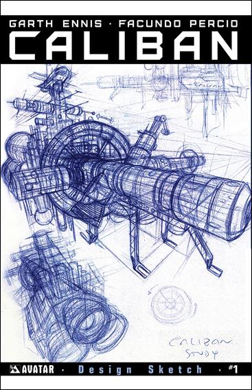 Caliban issue 1-D Design Sketch Cover