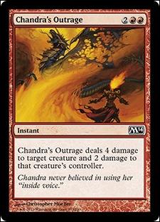 Magic the Gathering: 2014 Core Set (Base Set) card 133 Chandra's Outrage