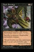 Magic the Gathering: Visions (Base Set) card 56 Dark Privilege