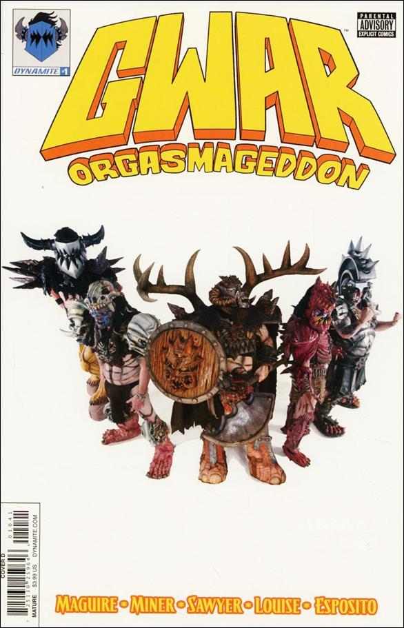 Gwar: Orgasmageddon issue 1-D Photo Cover