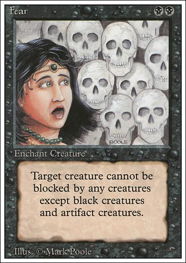 Magic the Gathering: Revised (Base Set) card 111 Fear