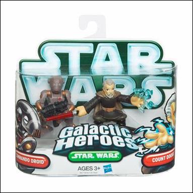 Star Wars: Galactic Heroes figure 93 Commando Droid and Count Dooku