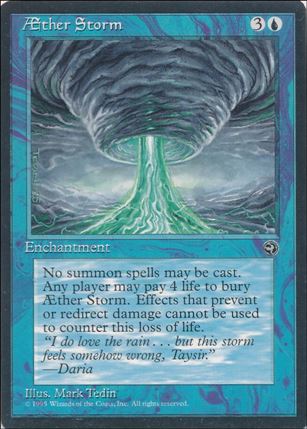 Magic the Gathering: Homelands (Base Set) card 21 AEther Storm