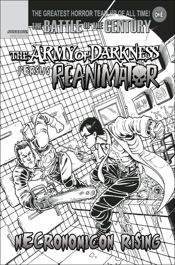 Army of Darkness vs Reanimator: Necronomicon Rising issue 1-H Ken Haeser 1:7 Black & White Cover