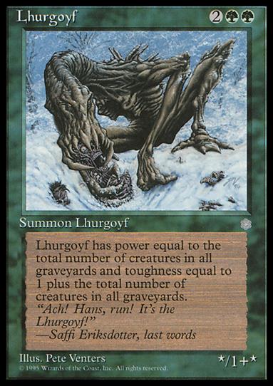 Magic the Gathering: Ice Age (Base Set) card 252 Lhurgoyf