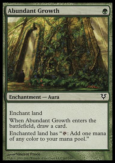 Magic the Gathering: Avacyn Restored (Base Set) card 167 Abundant Growth