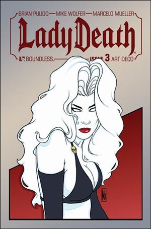 Lady Death (2010) issue 3-C Art Deco Cover