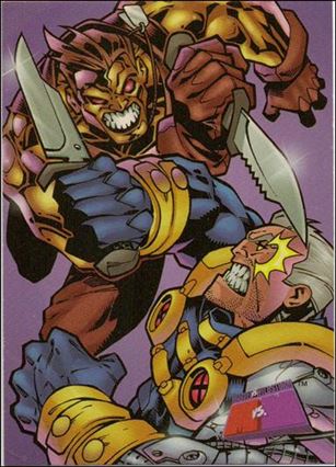 Marvel vs WildStorm (Base Set) card 21 Dane vs Cable