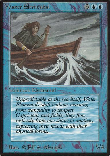 Magic the Gathering: Limited Edition Alpha (Base Set) card 91 Water Elemental