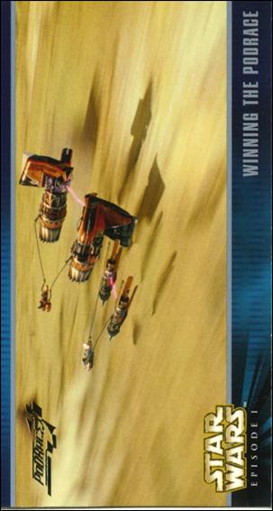 Star Wars: Episode I Widevision: Series 1 (Expansion Subset) card X-10 Winning the Podrace
