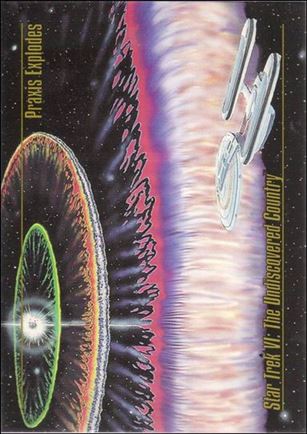 Star Trek Master Series: Series 1 (Base Set) card 41 Praxis Explodes