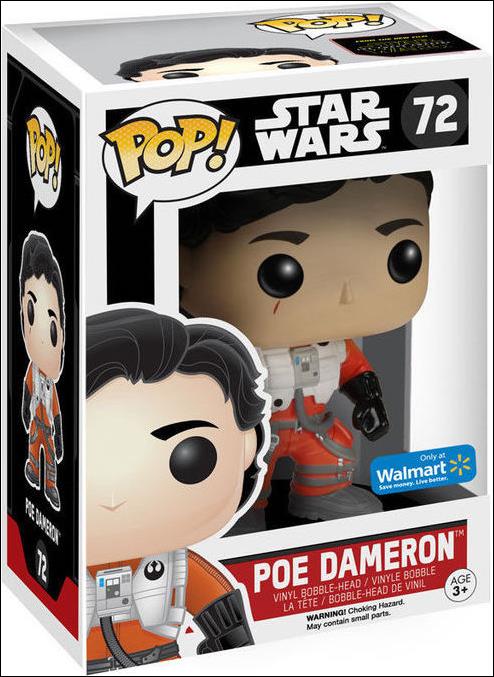 POP! Star Wars figure 72 Poe Dameron Walmart Exclusive