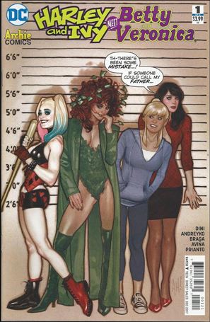 Harley & Ivy Meet Betty & Veronica issue 1-B Adam Hughes Cover