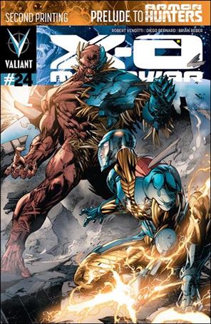 X-O Manowar (2012)  issue 24-C Diego Bernard Cover (2nd Printing)