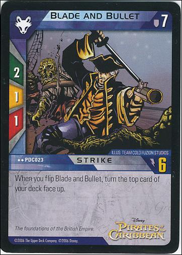 Pirates of the Caribbean - Dead Man's Chest (Base Set) card PDC023 Blade and Bullet