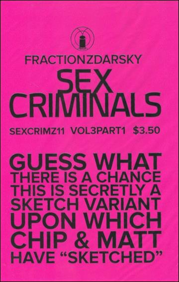 Sex Criminals issue 11 Polybagged Chip Zdarsky Cover