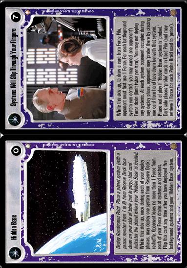 Star Wars: Special Edition Limited (Base Set) card 298 Hidden Base / Systems Will Slip Through Your ...