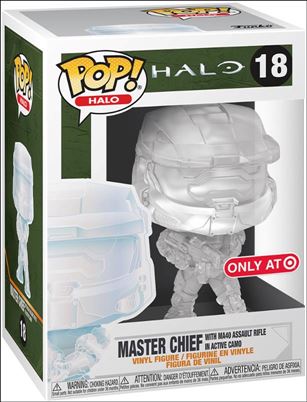 POP! Halo figure 18 Master Chief w/ MA-40 Assault Rifle in Active Camo