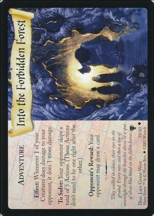 Harry Potter: Quidditch Cup (Base Set) card 39 Into the Forbidden Forest