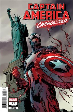 Captain America (2018) issue 12-B Butch Guice Carnage-ized Cover