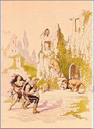 Frazetta II: The Legend Continues  (Base Set) card 82 Lost Continent
