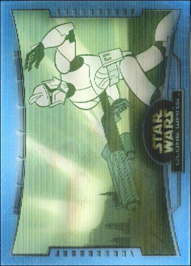 Star Wars: The Clone Wars (Battle Motion Lenticular Subset) card B5 Clone Trooper