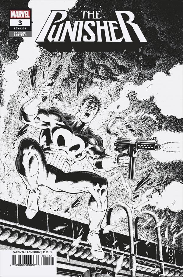 Punisher (2018) issue 3-D Mike Zeck 1:250 Remastered B&W Cover