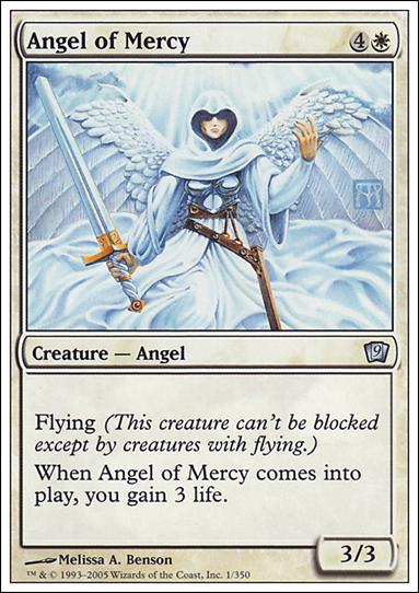 Magic the Gathering: 9th Edition (Base Set) card 1 Angel of Mercy