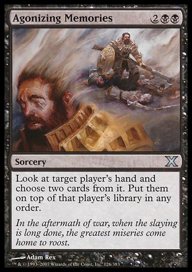 Magic the Gathering: 10th Edition (Base Set) card 126 Agonizing Memories