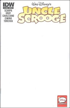 Uncle Scrooge (2015) issue 1-D Blank/Sketch Cover