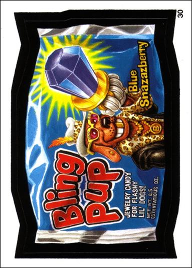 Wacky Packages All-New: Series 1 (Base Set) card 30 Bling Pup
