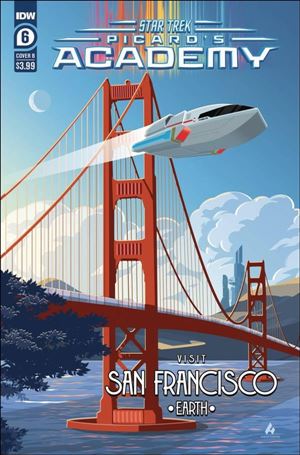 Star Trek: Picard's Academy issue 6-B Aaron Harvey Cover