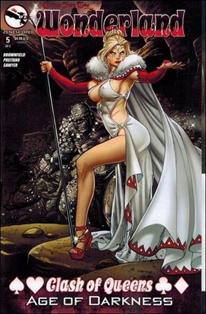 Grimm Fairy Tales Presents Wonderland: Clash of Queens issue 5-D Richard Ortiz Gatefold Cover