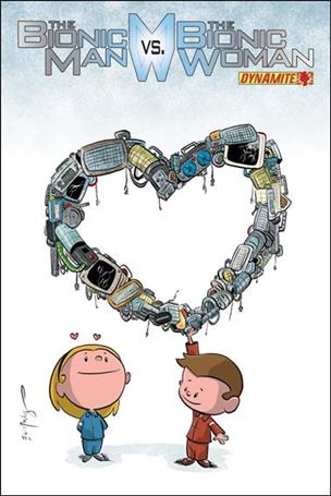 Bionic Man vs the Bionic Woman issue 4-C Chris Eliopoulos 1:xx Cute Cover
