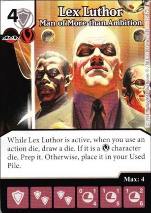DC Comics Dice Masters Justice card 25 Lex Luthor: Man of More than Ambition