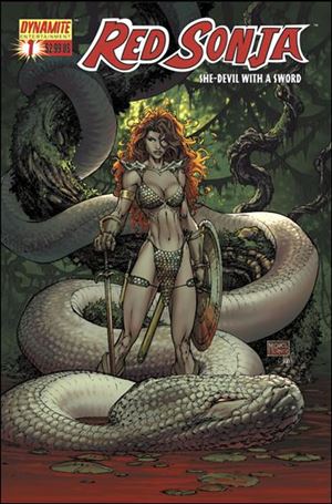 Red Sonja (2005) issue 1-B Michael Turner Cover