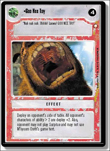 Star Wars: Special Edition Limited (Base Set) card 224 Goo Nee Tay