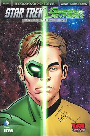 Star Trek/Green Lantern (2015) issue 1-OP Brian Shearer VA Comicon Cover