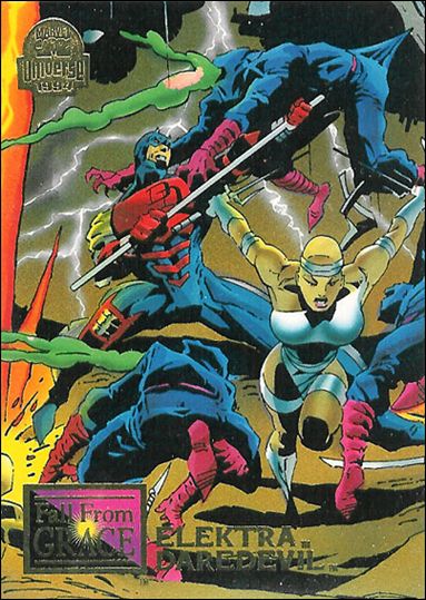 Marvel Universe: Series 5 (Base Set) card 71 Elektra & Daredevil