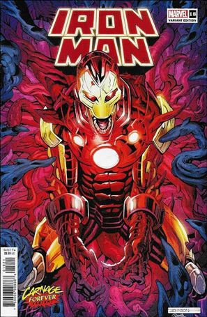 Iron Man (2020) issue 18-B Jeff Johnson Carnage Forever Cover