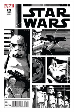 Star Wars (2015) issue 21-C David Aja 1:100 Black and White Cover