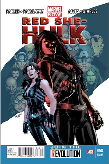 Red She-Hulk issue 58-E Carlo Pagulayan Cover (2nd Printing)