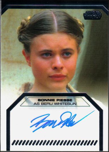 Star Wars Galactic Files (Autograph Subset) card nn2 Bonnie Piesse as Beru Whitesun 1/500 (1:605 Packs)