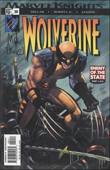Wolverine (2003)  issue 20-F DF (Signed by Mark Millar) 1/399