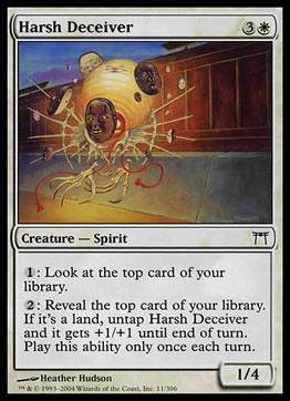 Magic the Gathering: Champions of Kamigawa (Base Set) card 11 Harsh Deceiver
