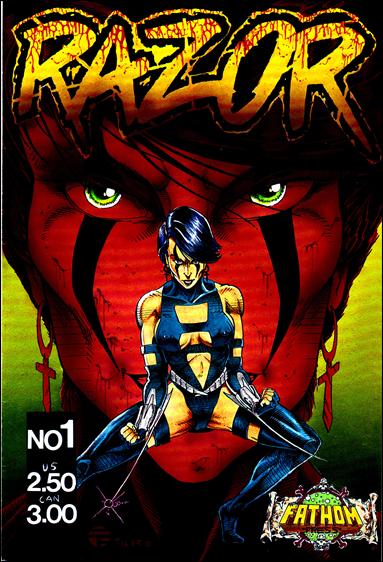 Razor (1991) issue 1 Fathom Edition Red Face Cover