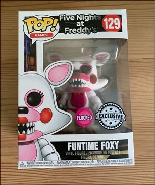 POP! Games figure 129-B Funtime Foxy ((Flocked)