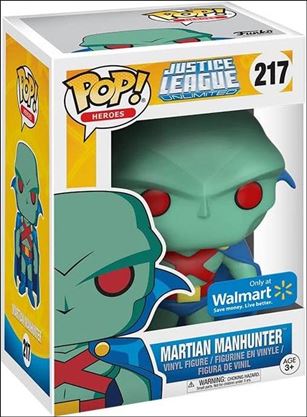 POP! Heroes figure 217 Martian Manhunter Walmart Exclusive