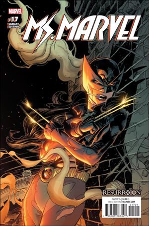 Ms. Marvel (2016) issue 17-B Adam Kubert Resurrxion Cover