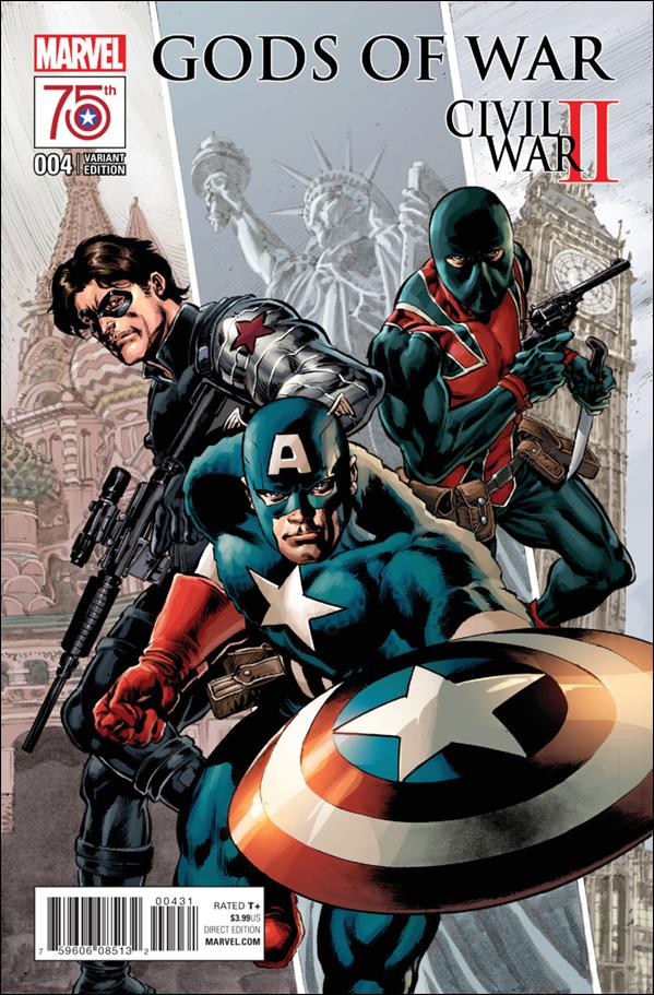 Civil War II: Gods of War issue 4-C M. Perkins Captain America 75th Anniversary Cover